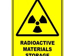 Radioactive Materials Storage Warning Safety Sign